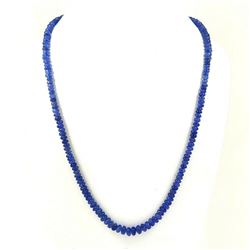 TANZANITE PLAIN ROUND BEADS NECKLACE 150 CTS