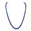 Image 1 : TANZANITE PLAIN ROUND BEADS NECKLACE 150 CTS