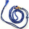 Image 4 : TANZANITE PLAIN ROUND BEADS NECKLACE 150 CTS