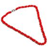 Image 2 : NATURAL RED CORAL GEMSTONE NECKLACE