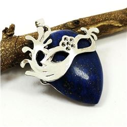 LAPIS LAZULI GEMSTONE ANTIQUE DESIGN PENDANT