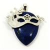 Image 2 : LAPIS LAZULI GEMSTONE ANTIQUE DESIGN PENDANT