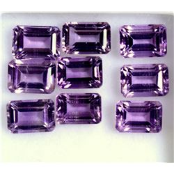 Amethyst Octagon Cut 10x8mm Loose Gemstone 25 Pieces Lot