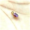 Image 2 : NATURAL AMETHYST GEMSTONE 14 KT YELLOW GOLD HANDMADE PENDANT JEWELRY 2.90 Cts