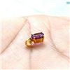 Image 3 : NATURAL AMETHYST GEMSTONE 14 KT YELLOW GOLD HANDMADE PENDANT JEWELRY 2.90 Cts
