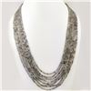 Image 2 : FLASHY LABRADORITE FACETED BEADS NECKLACE 282 CT, 7 STRAND