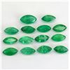 Image 1 : Natural Emerald 4x8 MM Marquise Cut Green Loose Gemstone 25 Pieces Lot