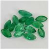 Image 2 : Natural Emerald 4x8 MM Marquise Cut Green Loose Gemstone 25 Pieces Lot