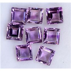 Amethyst Square Cut 6x6mm Loose Gemstone 25 Pieces Lot