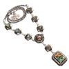 Image 3 : Abalone Shell Gemstone Silver Plated Necklace