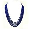 Image 1 : LAPIS LAZULI FACETED BEADS NECKLACE 240 CT, 7 STRAND