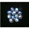 Image 2 : BLUE FIRE RAINBOW MOONSTONE 10X8 MM OVAL CABOCHON LOOSE GEMSTONE 50 PIECES LOT