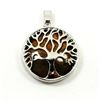 Image 2 : TIGER'S EYE GEMSTONE TREE OF LIFE DESIGN PENDANT