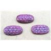Image 2 : Beautiful Carved Ruby Oval Shape Gemstone 3 Piece Lot