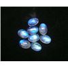 Image 2 : BLUE FIRE RAINBOW MOONSTONE 11X9 MM OVAL CABOCHON LOOSE GEMSTONE 50 PIECES LOT