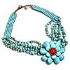 Image 2 : TURQUOISE GEMSTONE NECKLACE JEWELRY