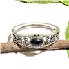 Image 1 : BLACK STAR GEMSTONE SILVER PLATED  BRACELET BANGLE