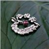 Image 5 : RED RUBY GEMSTONE 92.5 STERLING SILVER HEART HANDMADE PENDANT