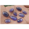 Image 2 : Tanzanite Gemstone Mix Cabochon Loose 9 Pieces Lot