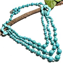TURQUOISE GEMSTONE NECKLACE JEWELRY