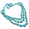 Image 2 : TURQUOISE GEMSTONE NECKLACE JEWELRY