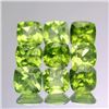 Image 2 : Peridot 7x7mm Cushion Cut Loose Gemstone 5 Pieces Lot
