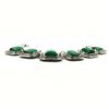 Image 3 : MALACHITE GEMSTONE SILVER PLATED BRACELET