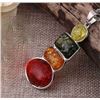 Image 3 : BALTIC AMBER GEMSTONE SILVER PLATED PENDANT JEWELRY