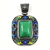 Image 2 : JADEITE GEMSTONE ANTIQUE DESIGN PENDANT