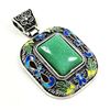 Image 3 : JADEITE GEMSTONE ANTIQUE DESIGN PENDANT