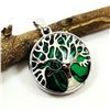 Image 1 : MALACHITE GEMSTONE TREE OF LIFE DESIGN PENDANT