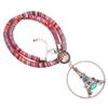 Image 1 : Multicolored Gemstone Silver Plated Necklace