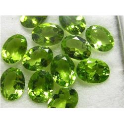 Natural Peridot 8x6 MM Oval Cut Loose Gemstone 10 Pieces Lot