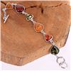 Image 2 : BALTIC AMBER GEMSTONE SILVER PLATED HANDMADE BRACELET