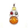 Image 3 : BALTIC AMBER GEMSTONE SILVER PLATED PENDANT JEWELRY