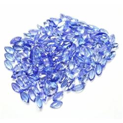 5 CT.WHOLESALE LOT NATURAL TANZANITE 2X4 MM MARQUISE CUT FACETED LOOSE GEMSTONE