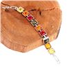 Image 1 : BALTIC AMBER GEMSTONE SILVER PLATED HANDMADE BRACELET