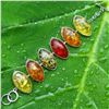 Image 1 : BALTIC AMBER GEMSTONE SILVER PLATED BRACELET