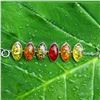 Image 2 : BALTIC AMBER GEMSTONE SILVER PLATED BRACELET