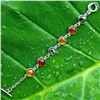 Image 2 : BALTIC AMBER GEMSTONE SILVER PLATED BRACELET