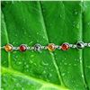 Image 3 : BALTIC AMBER GEMSTONE SILVER PLATED BRACELET