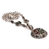 Image 2 : Multi Gemstone Silver Plated Necklace
