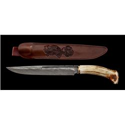 Jim Hrisoulas Damascus Seax