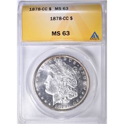 1878-CC MORGAN DOLLAR ANACS MS-63