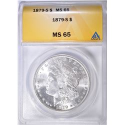 1879-S MORGAN DOLLAR ANACS MS-65