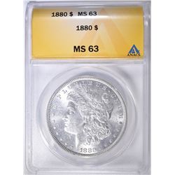 1880 MORGAN DOLLAR ANACS MS-63