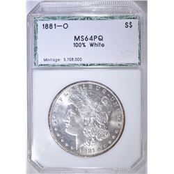 1881-O MORGAN DOLLAR PCI CH/GEM BU