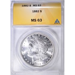 1882 MORGAN DOLLAR ANACS MS-63