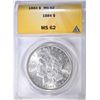 Image 1 : 1884 MORGAN DOLLAR ANACS MS-62