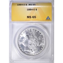1884-O MORGAN DOLLAR ANACS MS-65